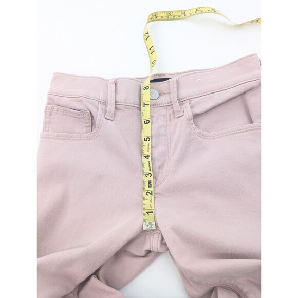 Express Pink Stretch + Super Soft Ankle Legging Mid Rise Distressed Size 0 Reg - Picture 7 of 8